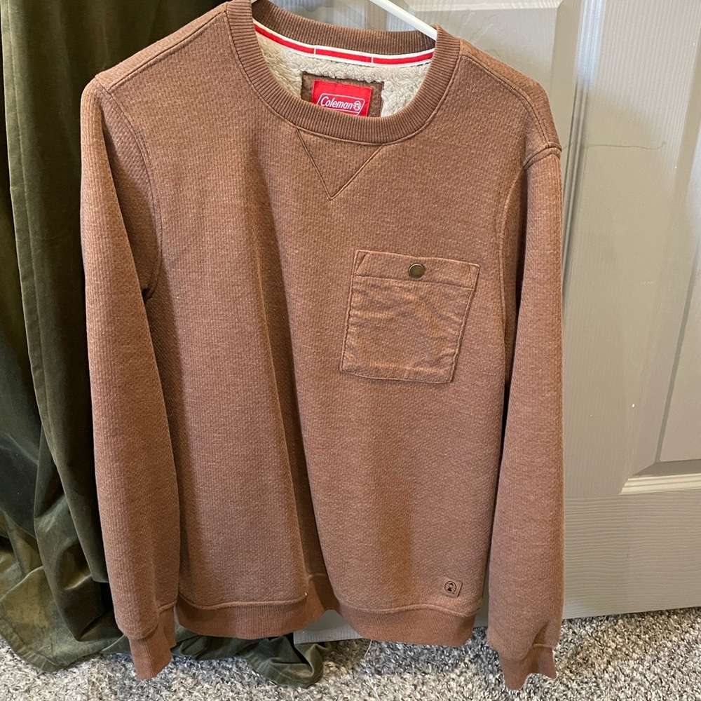 Coleman Men's Tan Crewneck Sweater